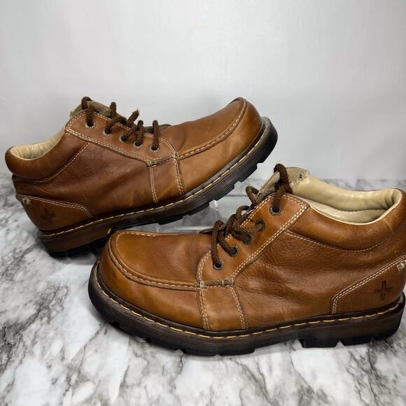 Dr. Martens 11525 Mens Shoes Tan Brown Leather Boots Size 13 M - Picture 1 of 6